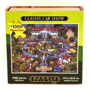 Dowdale Folk Art Classic Car Show Puzzle 1000 PCs